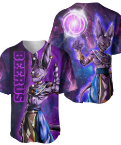 Beerus Baseball Jersey Dragon Ball Z