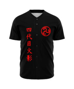 Black Minato Namikaze Baseball Jersey