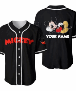 Chilling Mickey Mouse Disney Custom Baseball Jersey