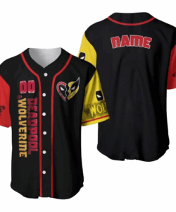 Custom Wolverine Deadpool Baseball Jersey