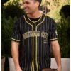 DC Comics Batman Gotham City Striped Baseball Jersey
