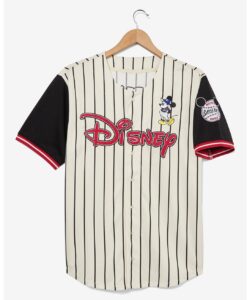 Disney Mickey Mouse Striped Baseball Jersey