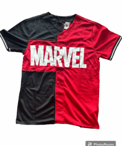 Disney Parks Our Universe Marvel Logo Baseball Jersey Large