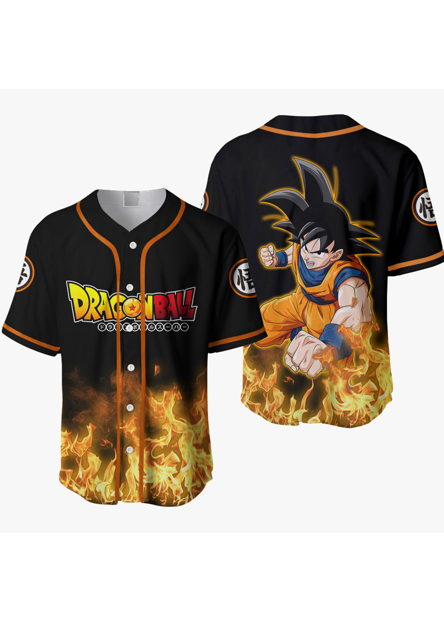 Goku Anime Dragon Ball Z Otaku Cosplay Shirt Anime Baseball Jersey3