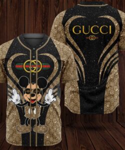 Gucci Mickey mouse baseball jersey
