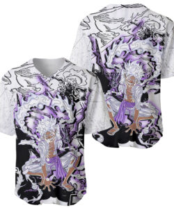 Kaminari Luffy Strawhat Gear Five One Piece Baseball Jersey