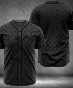 Louis Vuitton Black Premium Baseball Jersey #4