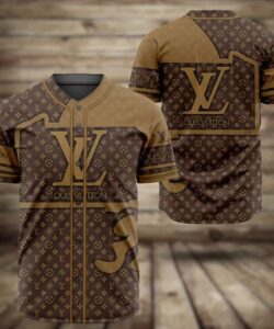 Louis Vuitton Brown Baseball Jersey #7