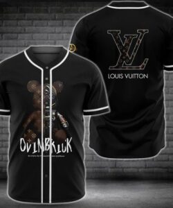 Louis Vuitton OvinBrick Black Baseball Jersey