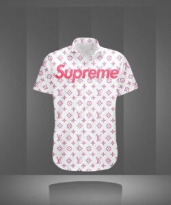 Louis Vuitton and Supreme premium collared shirt #3