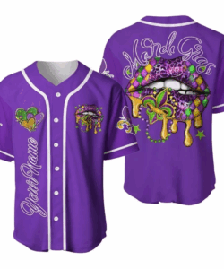 Mardi Gras Baseball Jersey