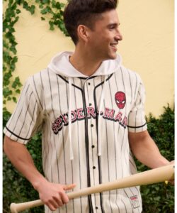 Marvel Spider-Man Striped Baseball Jersey