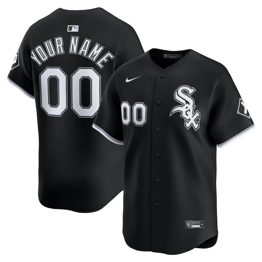 Men's Chicago White Sox Nike Black Alternate Limited Custom Jersey