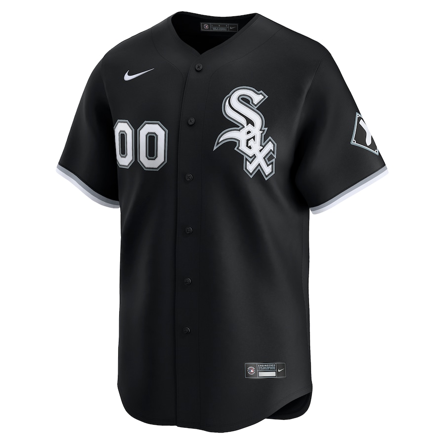 Men's Chicago White Sox Nike Black Alternate Limited Custom Jersey1