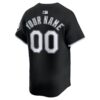 Men's Chicago White Sox Nike Black Alternate Limited Custom Jersey2