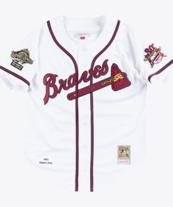 Chipper Jones White Atlanta Braves 1995 Authentic Jersey