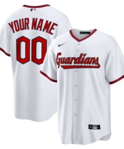 Cleveland Guardians Nike White Home Custom Replica 2.0 Jersey