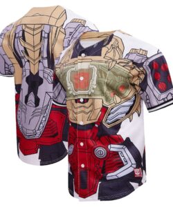 Men's Freeze Max Transformers Grimlock Armor Baseball Jersey