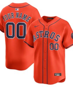 Houston Astros Nike Orange Alternate Limited Custom Jersey
