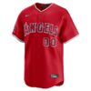 Men's Los Angeles Angels Nike Red Alternate Limited Custom Jersey1