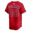 Men's Los Angeles Angels Nike Red Alternate Limited Custom Jersey2