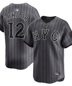 New York Mets Francisco Lindor Nike Gray City Connect Limited Player Jersey