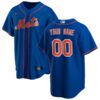 New York Mets Nike Royal Alternate Replica Custom Jersey