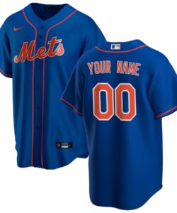New York Mets Nike Royal Alternate Replica Custom Jersey