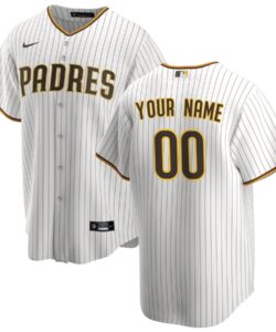 San Diego Padres Nike White Home Replica Custom Jersey