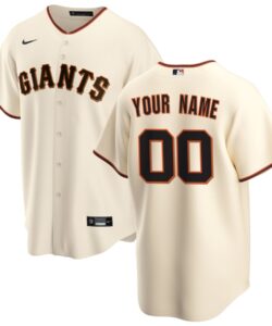 San Francisco Giants Nike Cream Home Replica Custom Jersey