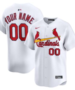 St. Louis Cardinals Nike White Home Limited Custom Jersey