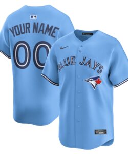 Toronto Blue Jays Nike Light Blue Alternate Limited Custom Jersey