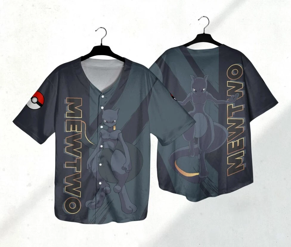 Mewtwo Baseball Jersey Shirt Mewtwo Jersey Gifts