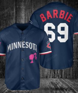 Minnesota Twins Barbie Baseball Jersey Navy