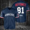Minnesota Twins Beyonce Baseball Jersey Navy