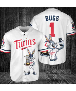Minnesota Twins Bugs Bunny Baseball Jersey White