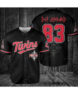 Minnesota Twins Def Leppard Baseball Jersey