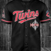 Minnesota Twins Def Leppard Baseball Jersey4