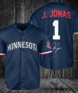 Minnesota Twins J. Jonas Baseball Jersey Navy