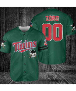 Minnesota Twins One Piece Baseball Jersey Forest Green Custom