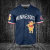 Minnesota Twins Winnie the Pooh Baseball Jersey Navy1