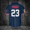Minnesota Twins Winnie the Pooh Baseball Jersey Navy2