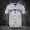 Minnesota Twins x Lord Voldemort Harry Potter with Trophy Custom Baseball Jersey Gray Road1