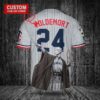 Minnesota Twins x Lord Voldemort Harry Potter with Trophy Custom Baseball Jersey Gray Road2