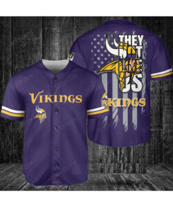 Minnesota Vikings NFL They Not Like Us Baseball Jersey Flag