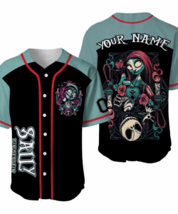 Nightmare Before Christmas Sally Couple Binding Baseball Jersey