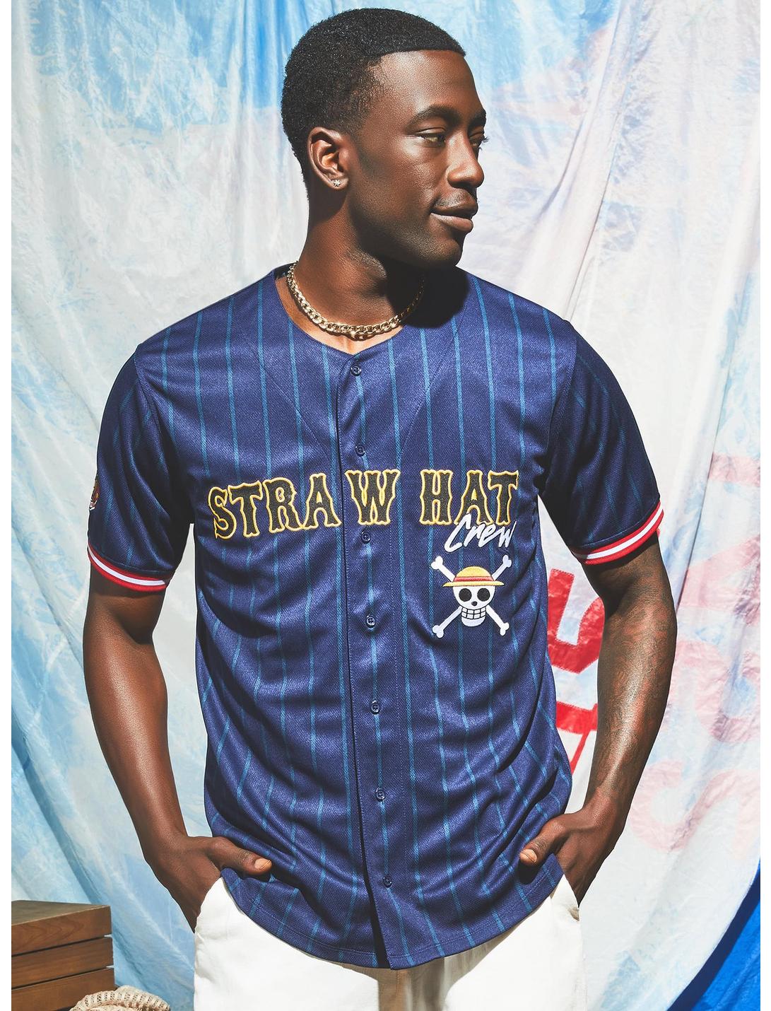 One Piece Monkey D. Luffy Straw Hat Crew Baseball Jersey