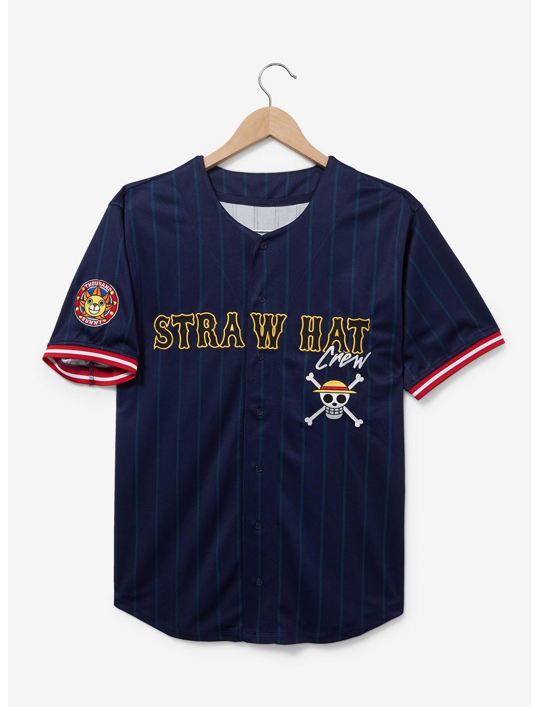 One Piece Monkey D. Luffy Straw Hat Crew Baseball Jersey1