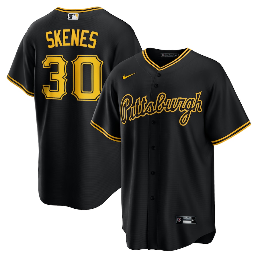 Paul Skenes Pittsburgh Pirates Nike Alternate 2 Replica Jersey - Black