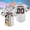 Personalized Cute Mickey Mouse Baseball Jersey Shirt